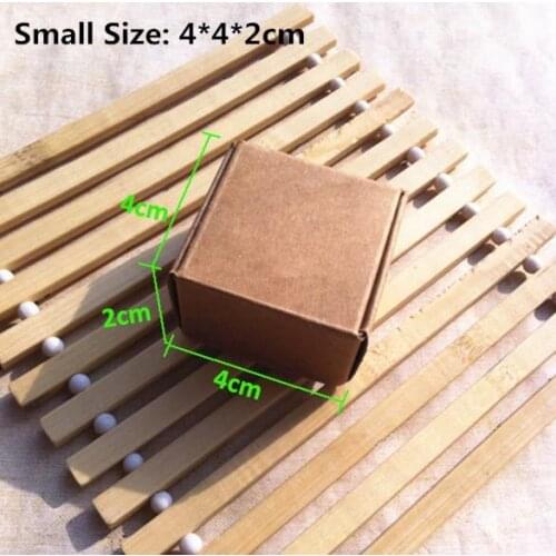 100Pcs/Lot-4*4*2cm Aircraft Cardboard Pack Boxes Smart Little Sized Craftwork Gift Fastener Ear Rings Kraft Paper Storage Box