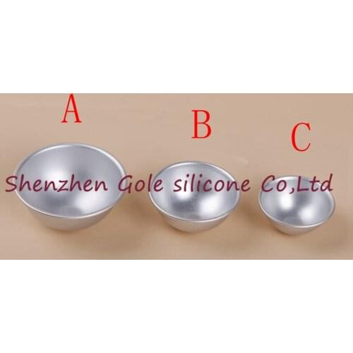 1200pcs/lot Bath Bomb Cake Mold 3D Aluminum Alloy Ball Sphere Bath Bomb Mold Cake Baking Pastry Tool Mould Chocolate Mold
