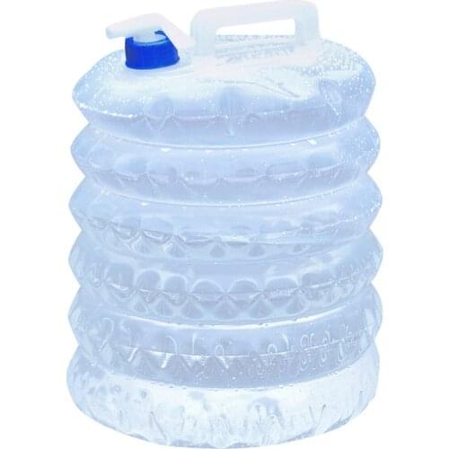 15L Collapsible Water Outdoor Foldable Water Bags Container Camping Hiking Portable Survival Water Storage Carrier Bag