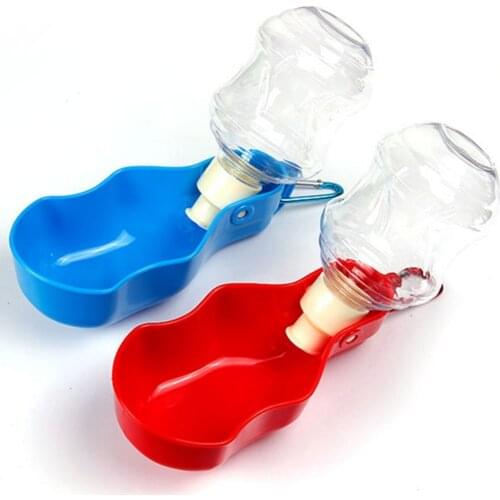 250/500ML Sport Pet Dog Water Bottle For Kitten Cat Drinking Fountain Automatic Slow Water Dispenser Plastic Travel Pet Dog Bowl