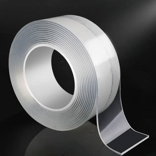 5M Nano Magic Tape Double Sided Tape Transparent NoTrace Reusable Waterproof Adhesive Tape Cleanable Home gekkotape