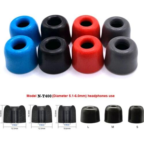 ANJIRUI Memory Foam Ear Tips Ear Pads 4.9mm (S M L) Caliber N-T400 Ear Pads memory foam eartips for in-ear earphone