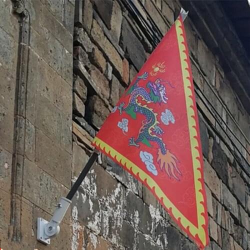 Flagpole Holder Alloy 180 Degree Adjustable Flag Pole Bracket No Fading Base For Outdoors Courtyard Flag Accessories