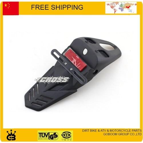Motorcycle motorbike Rear fender Dirt Bike Pit Bike Parts Mud guard reflector light free shipping