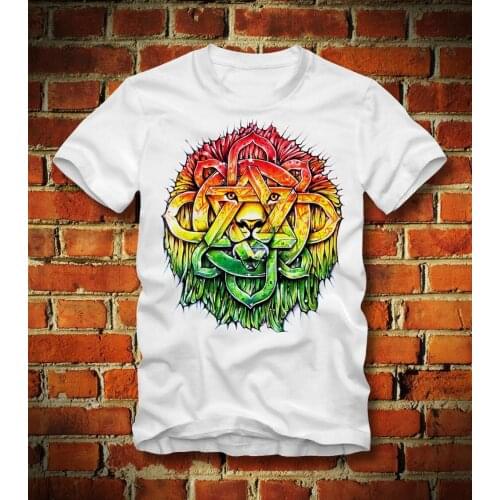 T Shirt Rasta Lowe Iron Lion Of Judah Zion Bob Marley 2019 Brand New Men Clothing Fashion MenS T Shirts Design Shirt