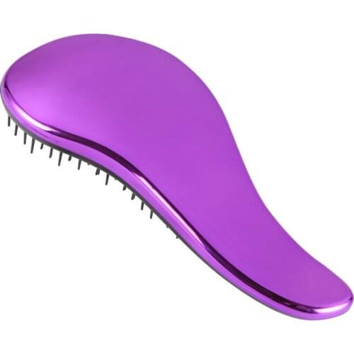 Electroplated Haar Accessoires Detangler Hair Brush Scared Straight Hair Comb Brush