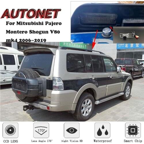 AUTONET Backup Rear View camera For Mitsubishi Pajero Montero Shogun V80 mk4 2006~2019 CCD/Night Vision/parking Camera