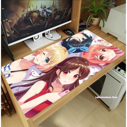 Anime Rent A Girlfriend Kanojo Okarishimasu Mizuhara Chizuru Mouse Pad Laptop PC Mice Mat Desk Keyboard Mat Anti-Slip Playmat