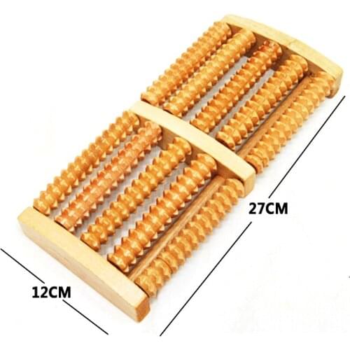 27*12cm Wooden Foot Feet Massager Roller Relieves Plantar Fascistic Heel Arch Pain Stress Relief & Relaxation Gift Tool Product