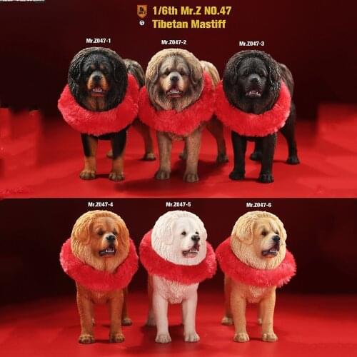 Mr.Z MRZ047 1/6 Simulated animal model 47 bullets Tibetan Mastiff can be used with 12-inch dolls Collectibles Decoration Gifts