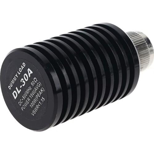 N-Male Original Connector DL-30A 0-500MHz 15 Watt 50 Ohms Dummy Load for CB HF Ham Radio Antenna Testing SWR Meter Power Testing