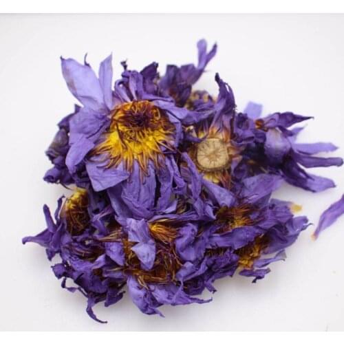 Natural Dried Blue Lotus Flower Egyptian Nymphaeaceae Caerulea Herbal