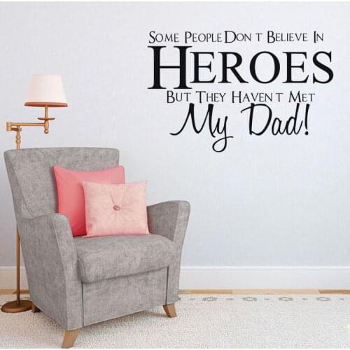 Some people don't believe... vinyl wall decal home decor living room bedroom art wallpaper removable wall stickers