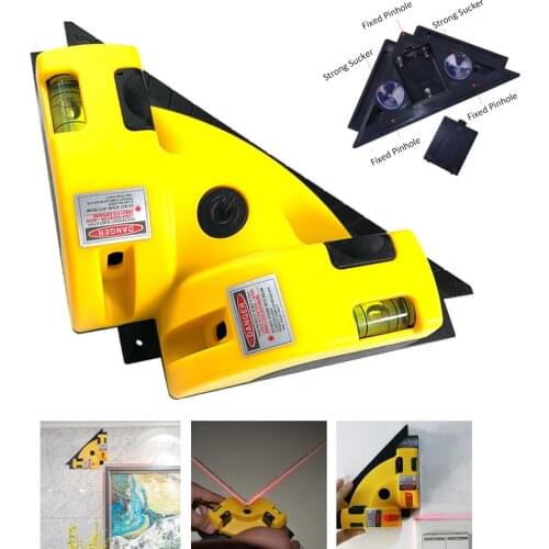 New 90 Degree Infrared Level Laser Line Projection Square Level Machine Right Angle Measure Tool For House Decoration