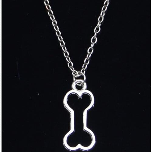 New Fashion Necklace 25x11mm hollow dog bone Pendants Short Long Women Men Colar Gift Jewelry Choker