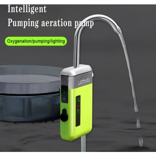 Outdoor Fishing Oxygen Pump Water Absorber Accessories 3 Modes Portable Smart Durable Automatic Induction LED Lighting