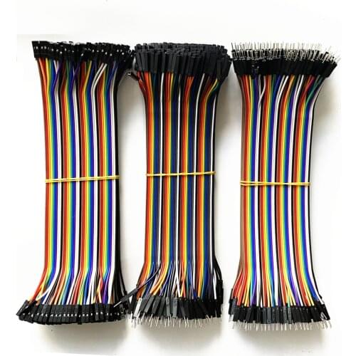 40-120pcs Dupont Line 10CM 40Pin Male to Male + Male to Female and Female to Female Jumper Wire Dupont Cable for Arduino DIY KIT