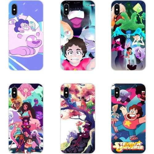 Cartoon Steven Universe TPU Transparent Cases Cover For Samsung Galaxy S3 S4 S5 Mini S6 S7 Edge S8 S9 S10 Lite Plus Note 4 5 8 9