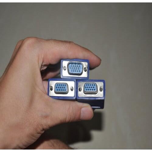 VGA Splitter One Computer to Dual Monitor VGA Cable 15Pin Male to 2 Female Y Splitter VGA Cable M/2F VGA video Transmission