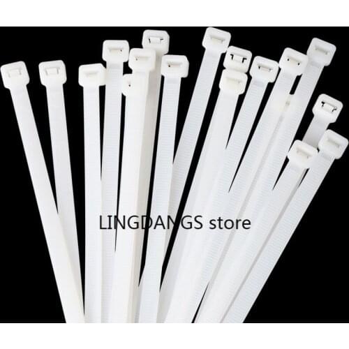 Assorted Self-locking Nylon Cable Tie Black Plastic Zip Tie Loop Wire Wrap 3*60 3*80 3*100
