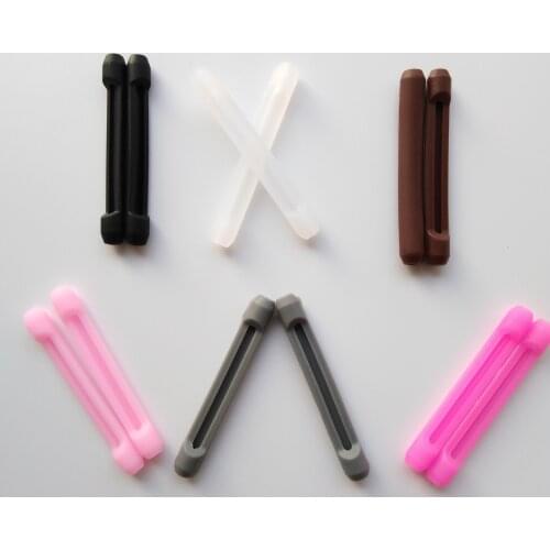 Hidden sunglass cord eyeglass sport silicone elastic and stretchy anti-slip & anti-allergy temple gripper sleeve
