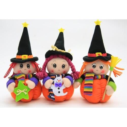 Halloween Decorating Desktop Witch Doll Ball Shop Hotel Gift Ornament Children Toys Home Decoration