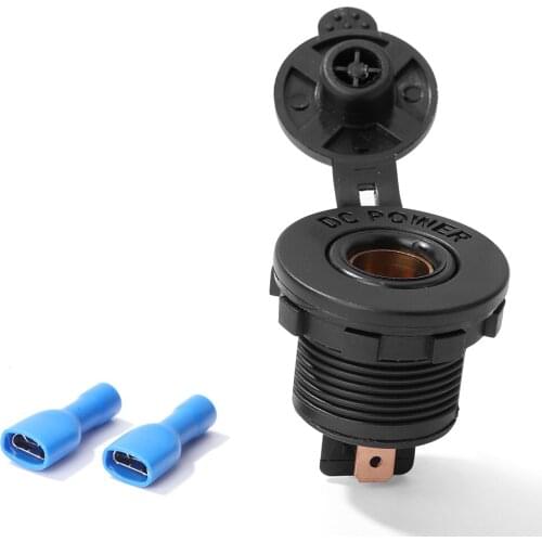 VODOOL Waterproof 12V DIN Socket Hella Socket Flush Panel Mount for Car Boat Marine Motorcycle ATV UTV Car Parts Accessories