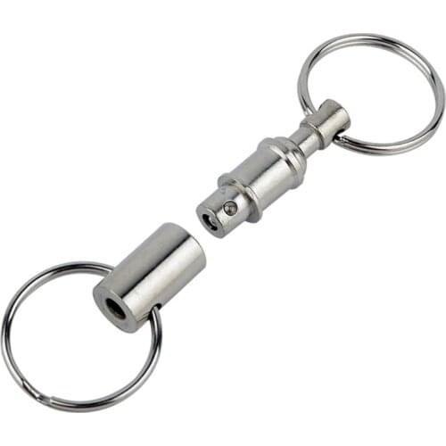 Pull-Apart Quick Release Key Ring Easy Detach Double Snap Key Chain Key Accessories