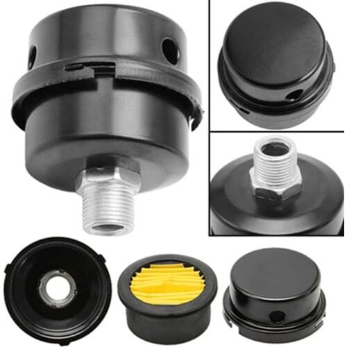 13mm 16mm 20mm Air Compressor Parts Metal Air Compressor Intake Filter Noise Muffler Silencer 1/2'' 5/8" 3/4'' Thread M12