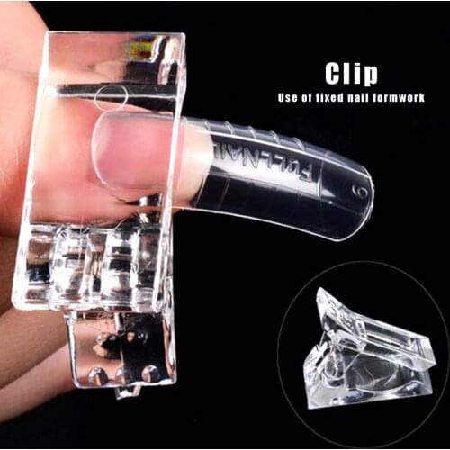 Nail Clip Plastic Nail Tip Clip Detachable Portable Tip Extension Manicure Tool for Salon Home Dropshipping