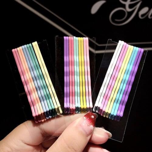 10PCS Cute Pack Fashion Women Colorful Wave Hair Clips For Girls Sweet Hairpin Hair Ornament Headband Barrettes Hair Accessories