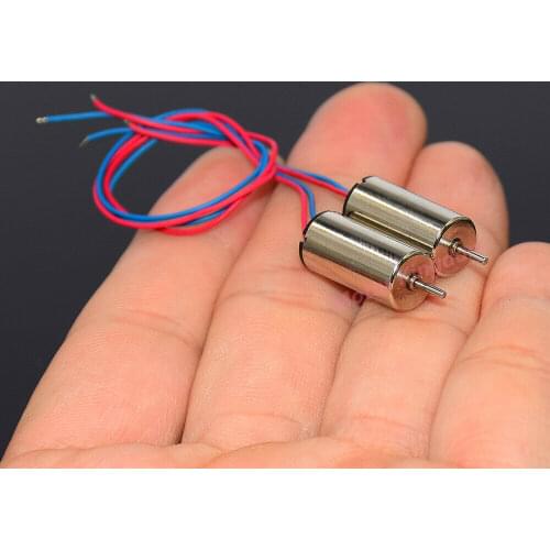 2PCS 0816 8mm*16mm DC 3V 3.7V High Speed Micro Coreless Motor 1mm Shaft For RC Drone Engine