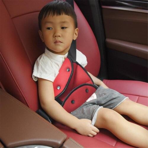 Car Styling Seat Belt Adjuster Triangle Car Seat Belt Cover Holder Pad Breathable Sandwich Kids Babies Neck Face Protector Clips