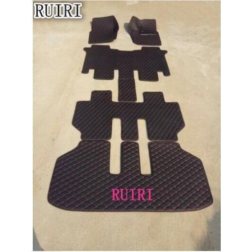 Free shipping! Special car floor mats + trunk mat for Right Hand Drive Toyota Alphard 7 seats 2014-2002 waterproof rugs carpets