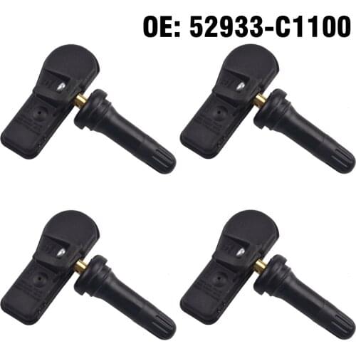 4PCS Car Tire Pressure Monitor Sensor TPMS 52933-C1100 for Hyundai I20 IX35 2014 2015 2016 2017 2018