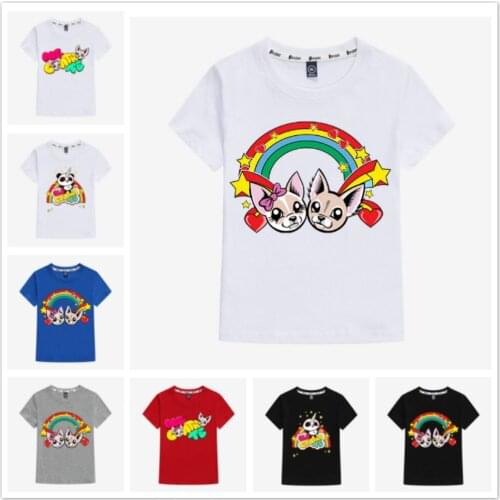 New Fashion Summer Kids Cartoon Me Contro Te Print Short Sleeves T-shirt Children Tee Boy Girl Street Soft Tops Tshirts Costume