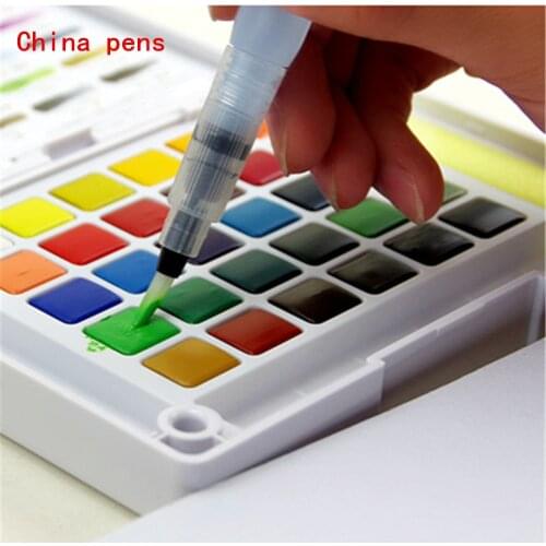 WaterBrush 3pcs Ste Watercolor Art Paint Brush nylon hair painting brush Calligraphy Pen Art Markers