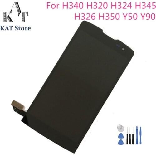 4.5" Original LCD Display Touch Screen For LG H340 H320 H324 H345 Y90 H326 Y50 H350 LCD Digitizer Assembly With Frame Gift Tools