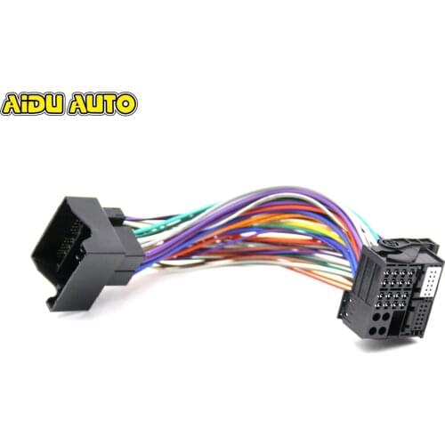 Upgrade Quadlock Extension 40 pin Adapter Cable For VW Golf VI Jetta 5 6 MK5 MK6 Passat B6 B7 TIGUAN RCD330 RCD510 RNS510