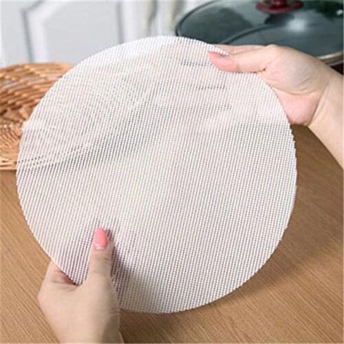 Round Bun Dumplings Silicone Steamer Mat Non-Stick Steamed Pad Buns Baking Pastry Dim Sum Mesh Household Bakeware Tools