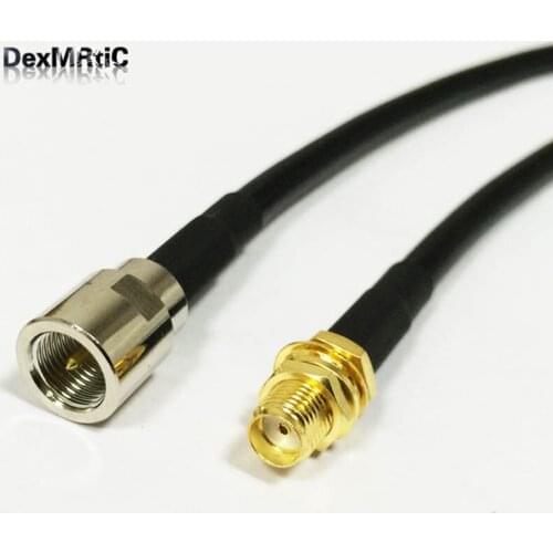 SMA female bulkhead jack switch FME male plug RF pigtail cable adapter RG58 50CM wholesale NEW