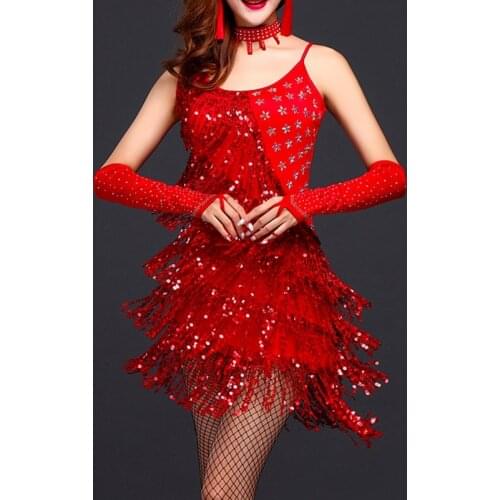 Sexy One-shoulder Elegant Bodycon Short Dresses Tassel Mini Sequined Spaghetti Starp Dress Women Vestidos Party ClubWear 2018