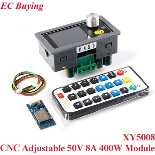 XY5008 CNC Adjustable Converter DC DC Buck Step-down Power Module CC CV 0-50V 8A 400W Constant Voltage Current Board WiFi APP