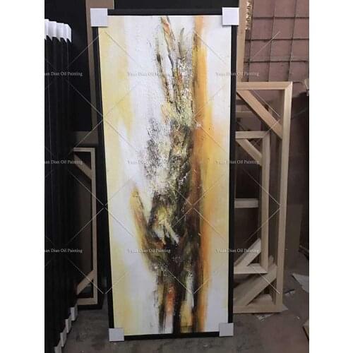 Yellow Road Handpainted Abstract Oil Painting Landscape Oil Painting On Canvas Wall Art Wall Pictures For Living Room Home Decor