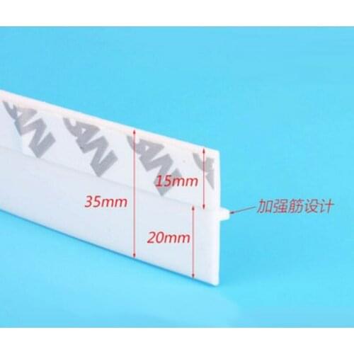 25mm width self adhesive silicone bottom door window tape rubber sealing strip weatherstriping sound insulation