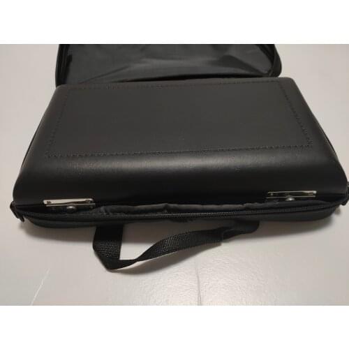 1 pcs High-grade oboe leather box, red flannel lined oboe packing box +Cloth bag