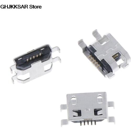 10pcs Micro USB 5pin B Type 0.8mm Female Connector For Mobile Phone Mini USB Jack Connector 5pin Charging Socket Four Feet Plug