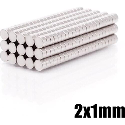 100-2000pcs N35 2x1 mm Small Super Strong Magnet 2 * 1mm Powerful Neodymium Rare Earth Permanent Magnets 2x1