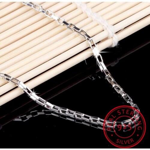 100% 925 sterling silver fashion men`s chain ladies`necklaces jewelry no fade birthday gift drop shipping