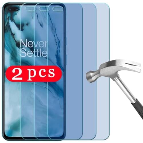 2/1Pcs 9H for oneplus 8 8T plus 7 7T pro Clover Nord N10 N100 tempered glass oneplus 6 6T phone screen protector protective film